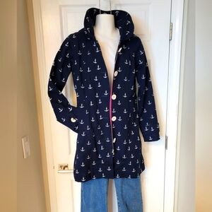HATLEY  blue anchor rain coat.